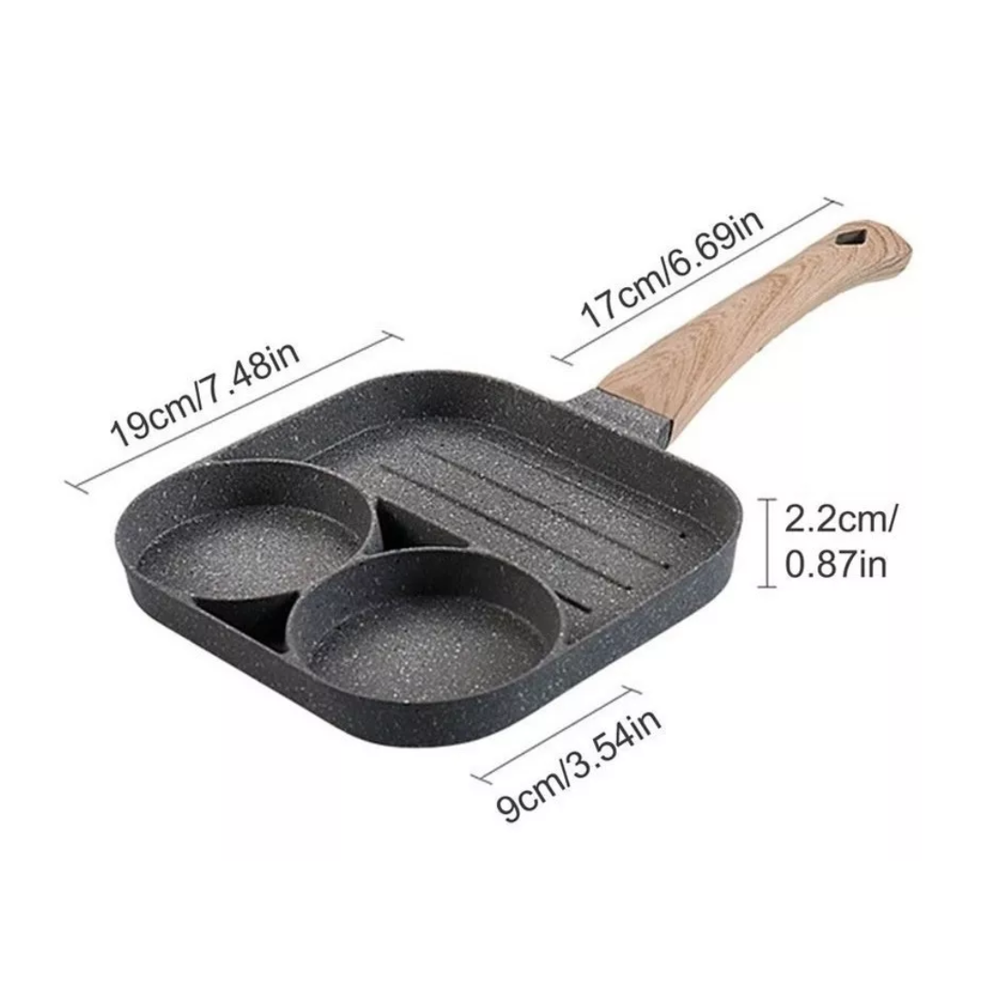 Sarten Mini 3 Compartimientos Divisiones